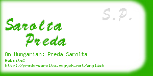 sarolta preda business card